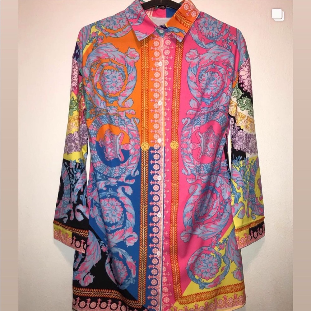 Colorblock Button Up Shirt